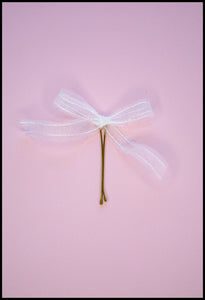 Tulle Bow Bobby Pins - Set of 3