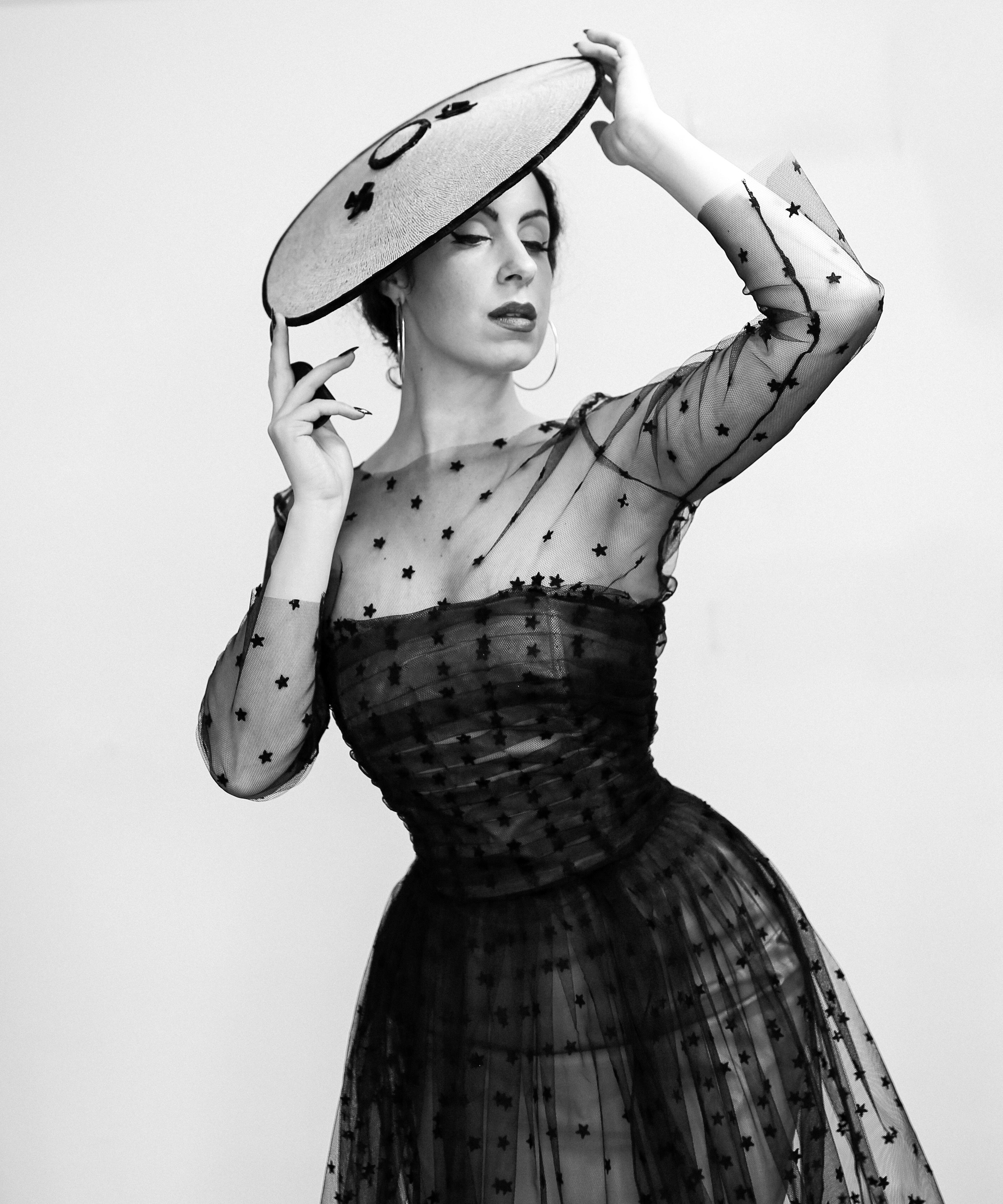 Vintage 1930s Straw Tilt Hat