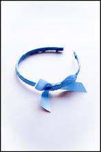 Blue Grosgrain Bow Headband