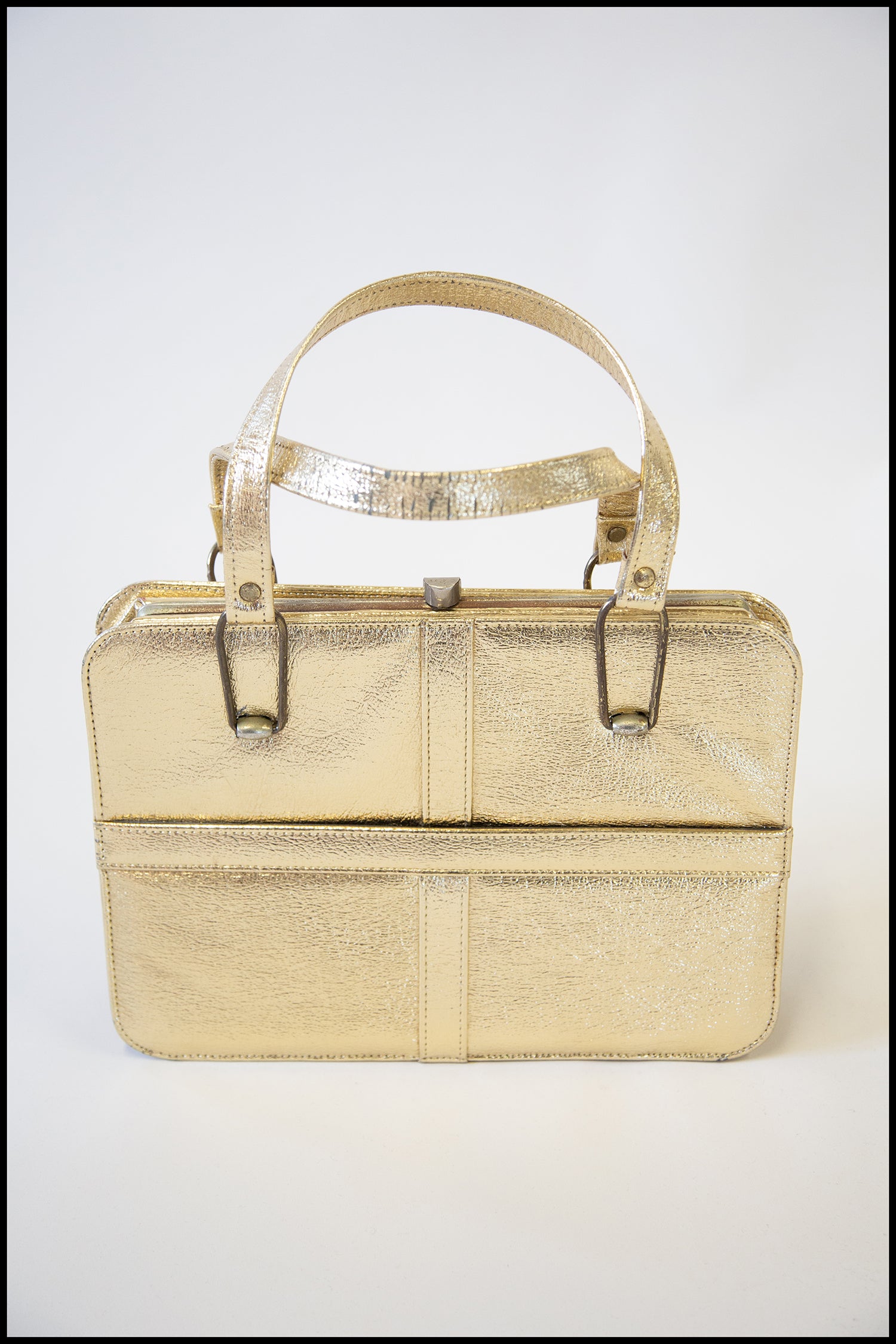 Vintage 1960s Gold Handbag
