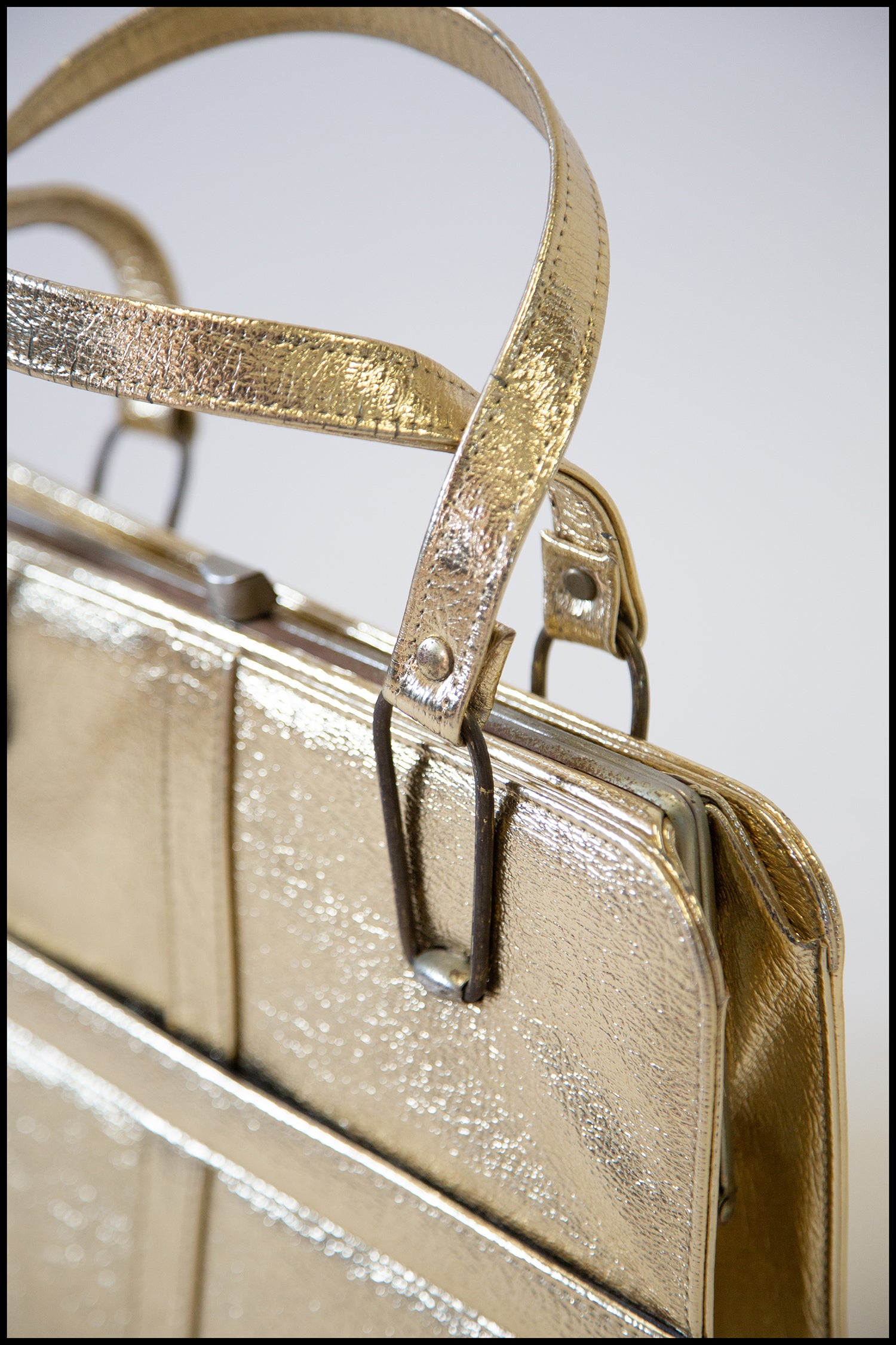 Vintage 1960s Gold Handbag