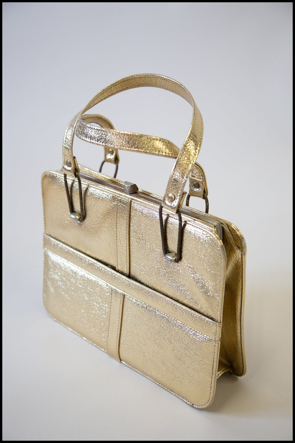 Vintage 1960s Gold Handbag