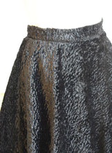 Vintage 1980s Black Velvet Swing Skirt