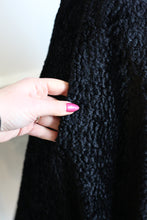 Vintage 1980s Black Velvet Swing Skirt