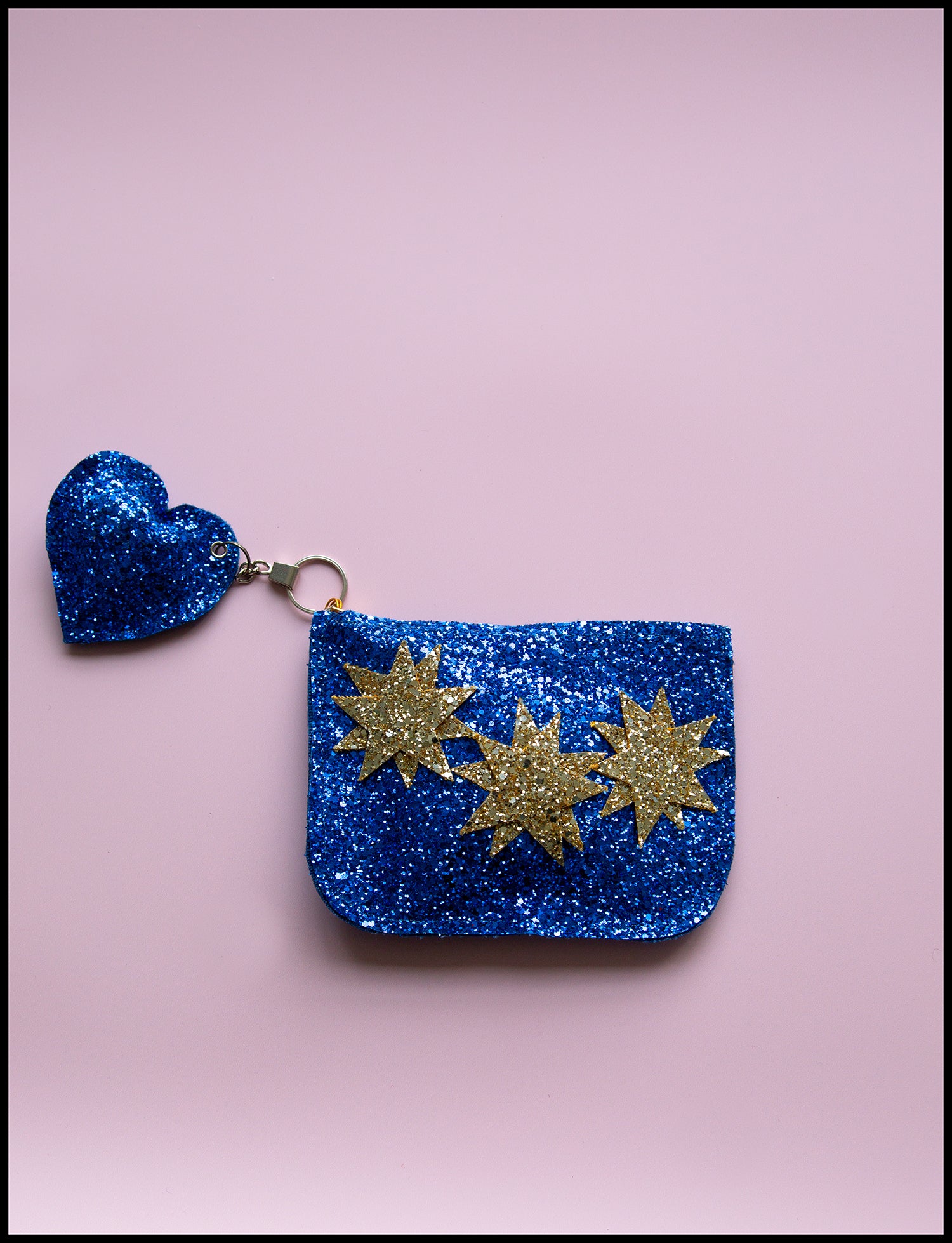 Purse - Blue Glitter Star Purse