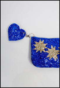 Purse - Blue Glitter Star Purse