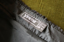 Vintage 1980s Black Velvet Swing Skirt