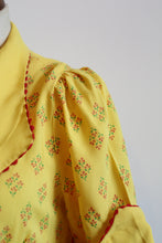 RESERVED Vintage 1970s Yellow Crepe Maxi Dress