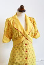RESERVED Vintage 1970s Yellow Crepe Maxi Dress