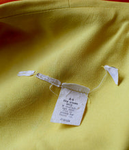 RESERVED Vintage 1970s Yellow Crepe Maxi Dress