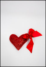 Keychain - Big Red Glitter Heart