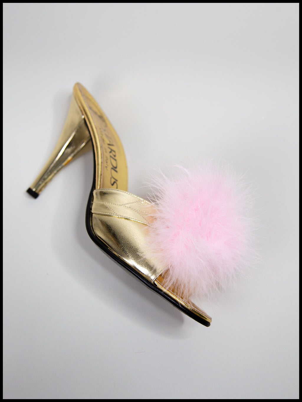 Fluffies - Pink Feather Pompom Shoe Clips