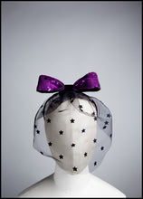 Veil - Black Magic Star Veil with Bow