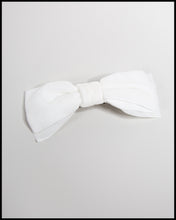 Ivory Velvet Hair Bow Barrette