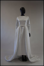 vintage 1960s wedding dress and overskirt alexandra king