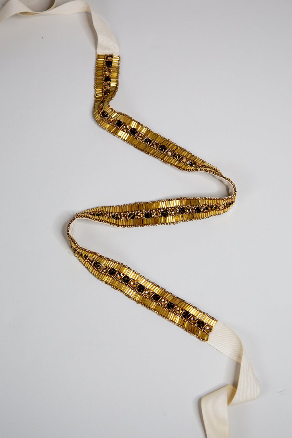 gold beaded belt for dress Beaded Rhinestone Gold Bridal Belt
