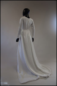 vintage 1960s wedding dress and overskirt alexandra king