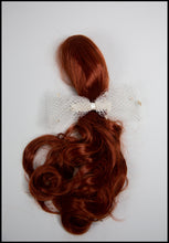 Cream Net Hair Bow