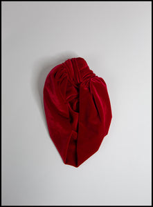 red velvet turban alexandra king