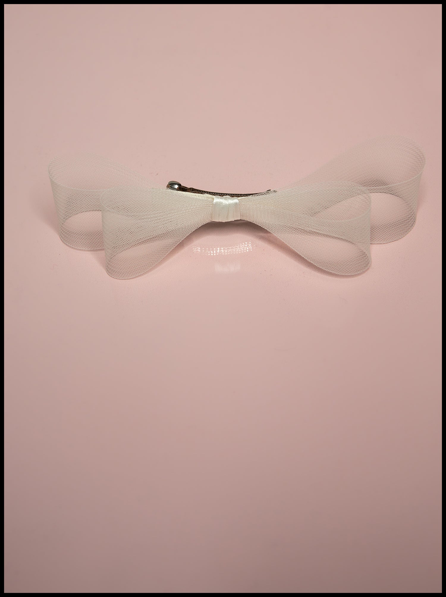 Cream Crinoline Double Hair Bow