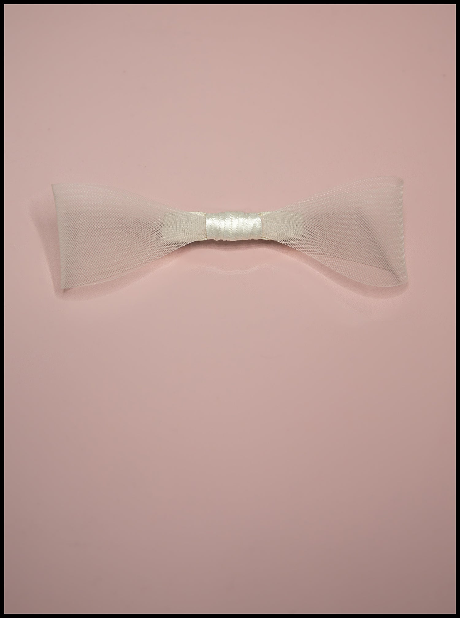 Ivory Crinoline Hair Bow
