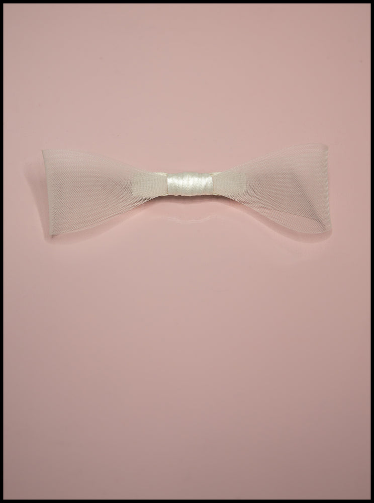 Crinoline Bow Barette Clip