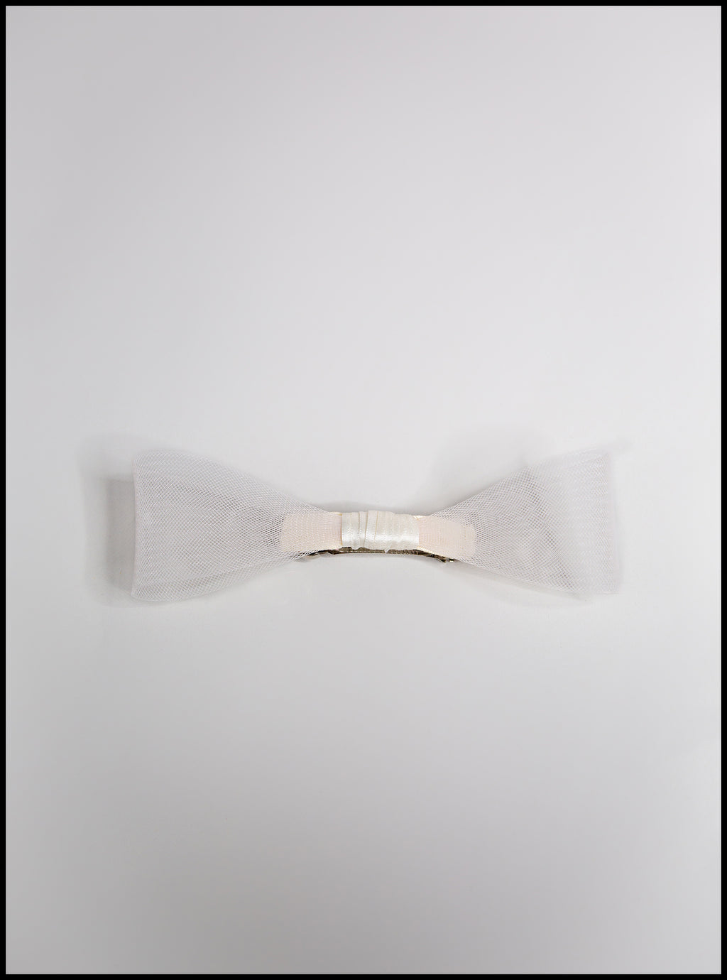 Ivory Crinoline Hair Bow
