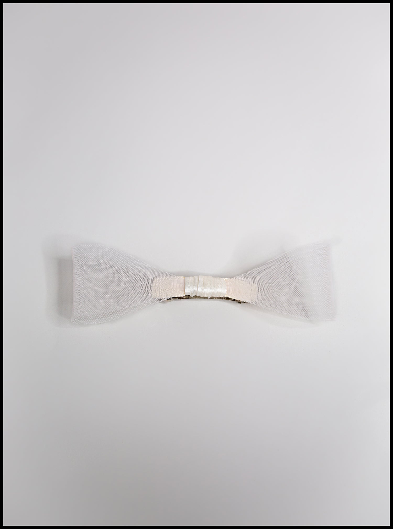 Ivory Crinoline Hair Bow