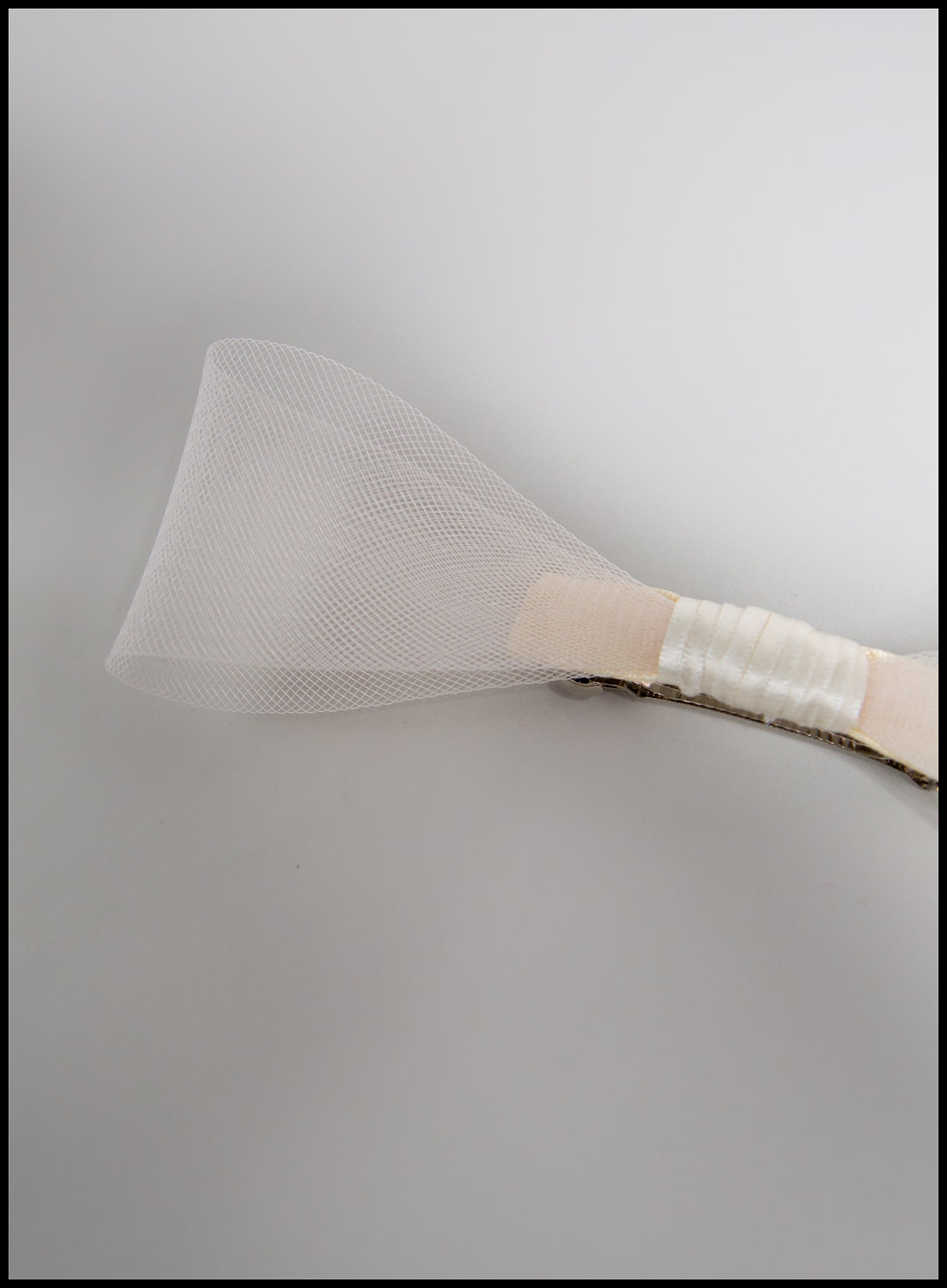 Ivory Crinoline Hair Bow