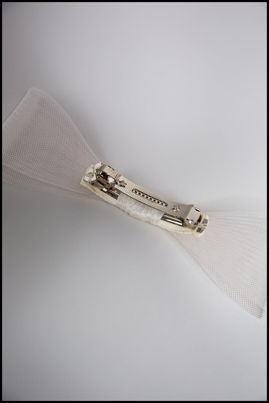 Ivory Crinoline Hair Bow