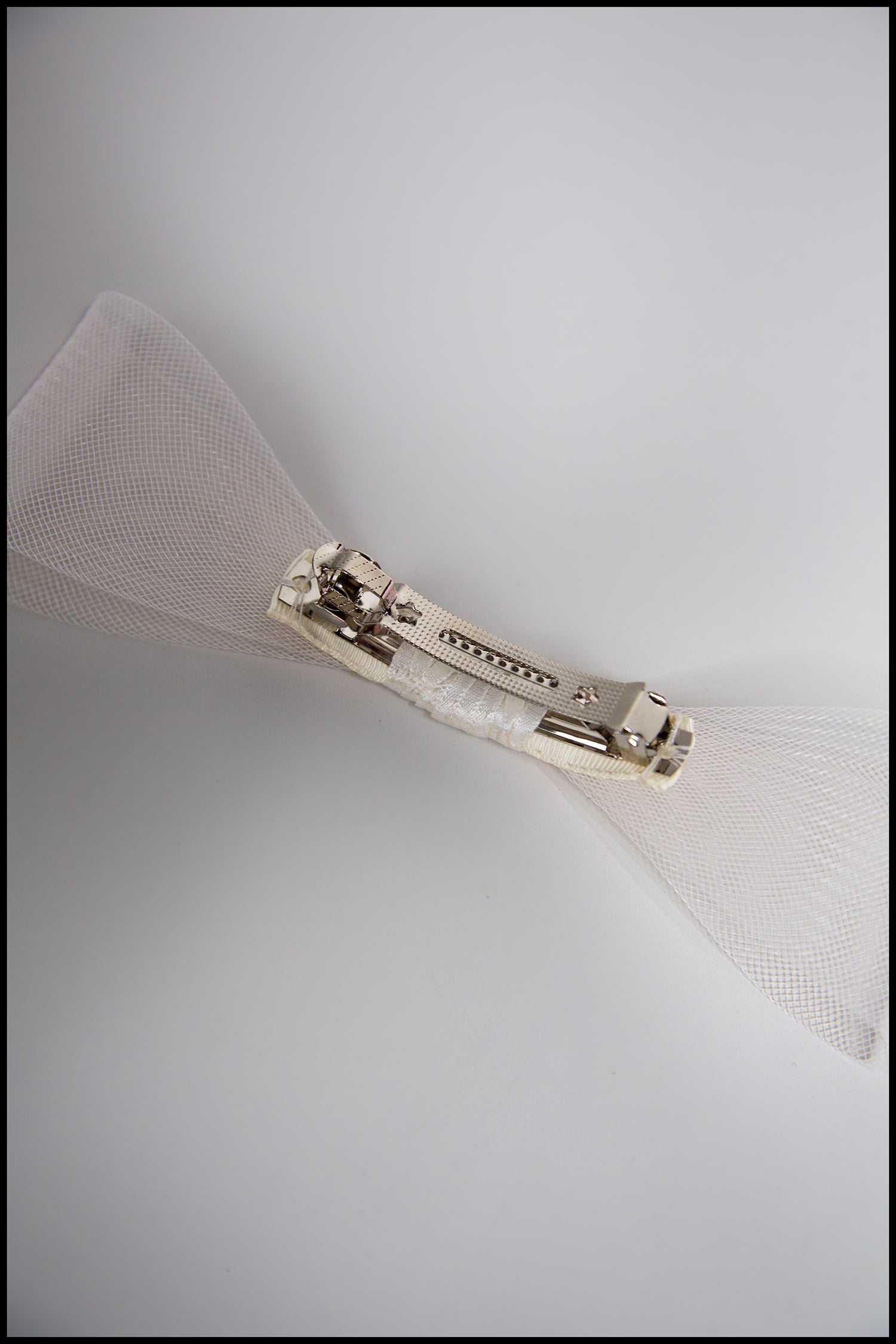 Ivory Crinoline Hair Bow