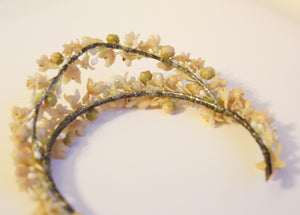 Vintage 1930s Wax Flower Crown