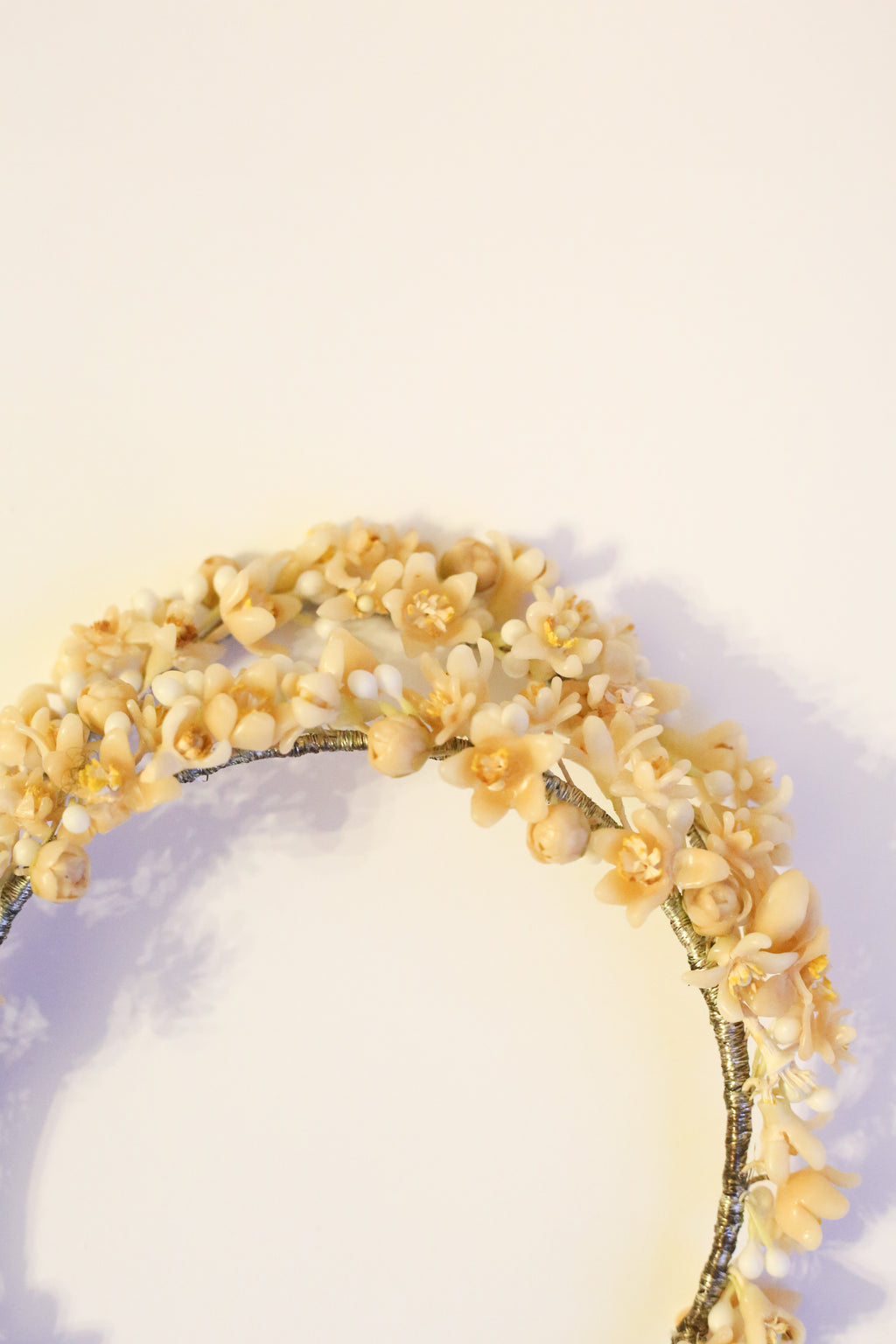 Vintage 1930s Wax Flower Crown