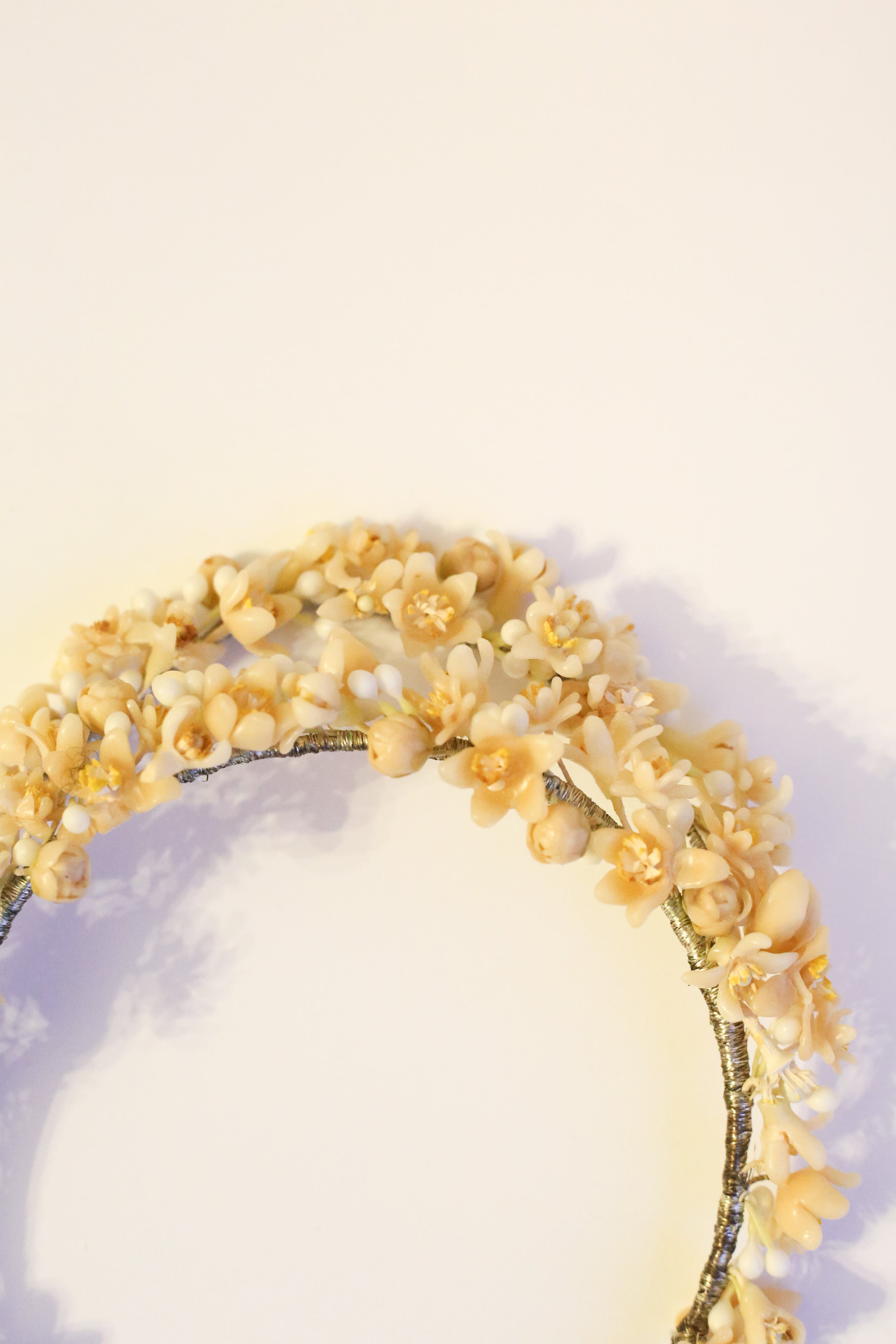 Vintage 1930s Wax Flower Crown