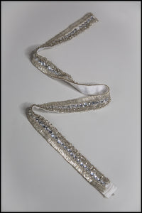 Silver Deco Hand Beaded Belt