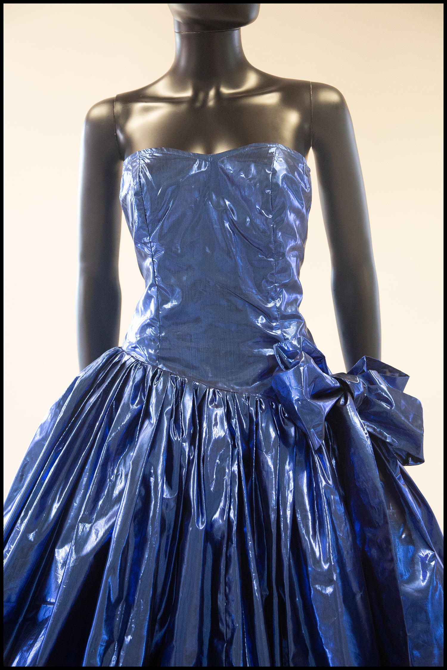 Vintage 1980s Blue Metallic Ballgown Dress – ALEXANDRA-KING