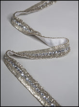 Silver Deco Hand Beaded Belt