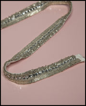 Silver Deco Hand Beaded Belt