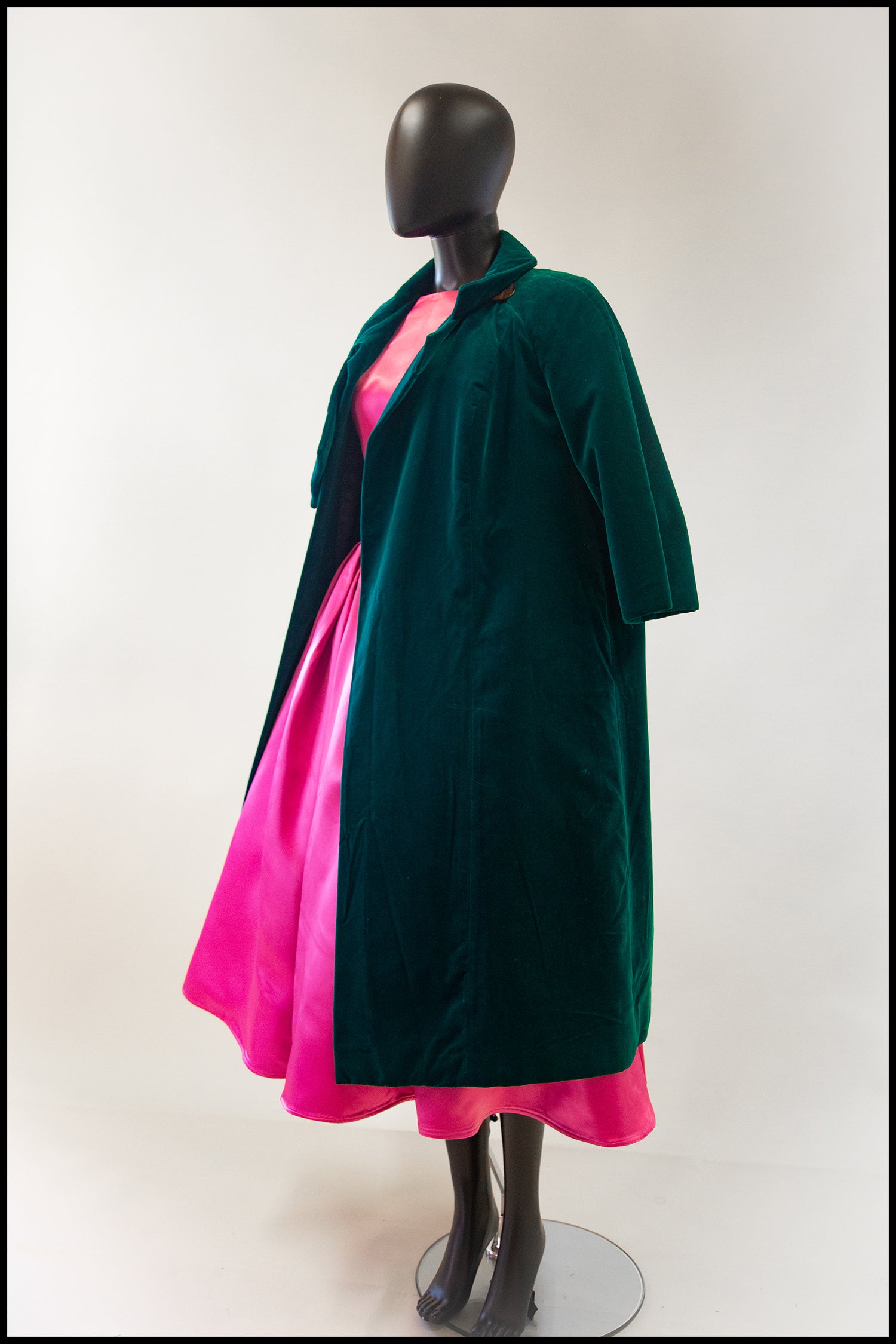 vintage 1950s green velvet coat alexandra king