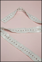 White and Pink Crystal Beaded Belt