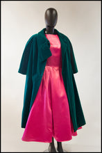 vintage 1950s green velvet coat alexandra king