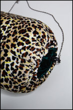 RESERVED Muff Bag - Leopard Velvet Hand Warmer Bag