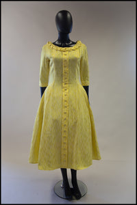 vintage 1950s yellow princess dress alexandra king