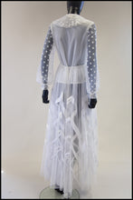 Vintage 1970s Ivory Polkadot Blouse