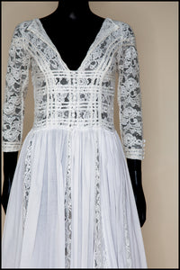 cotton lace wedding dress