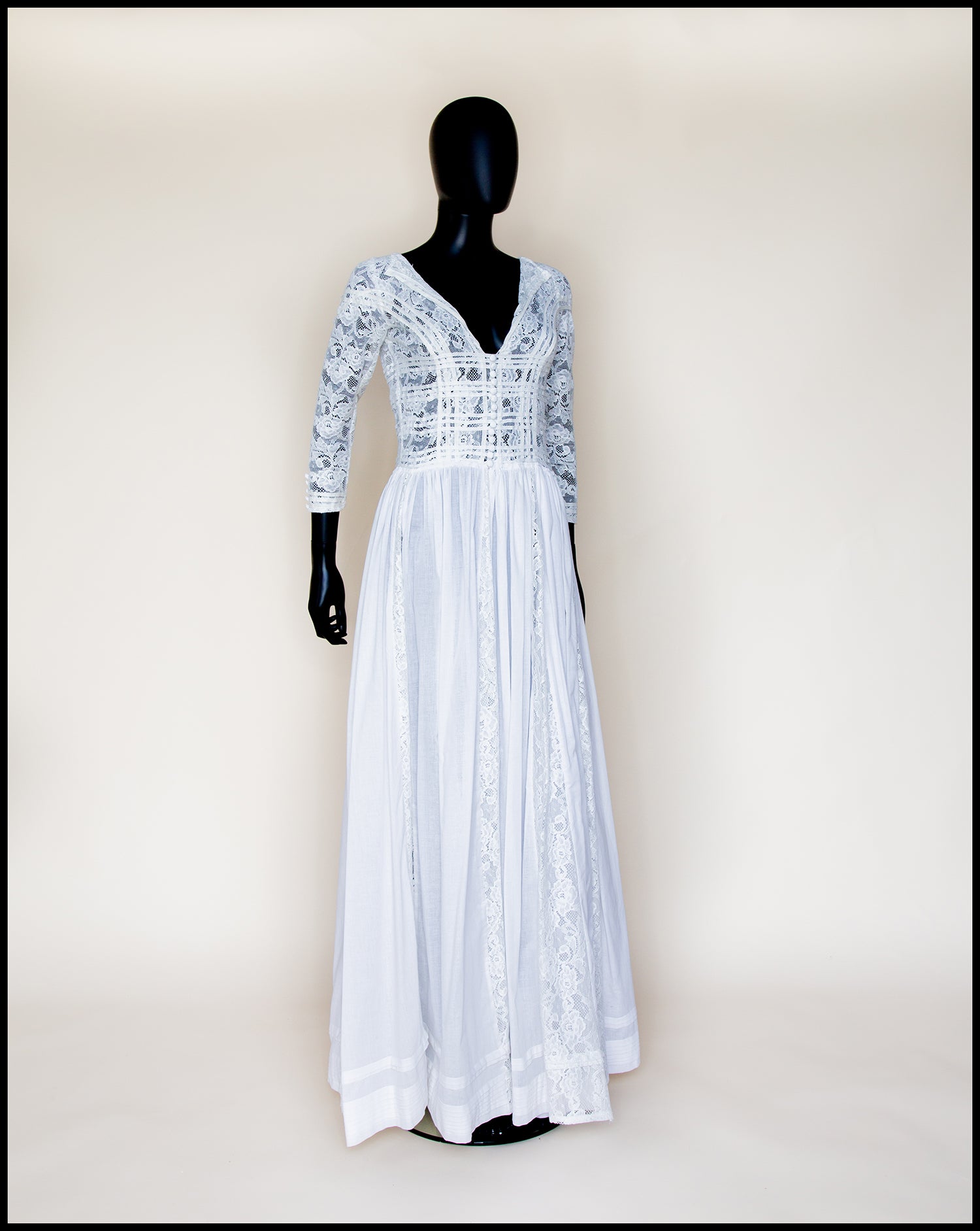 edwardian cotton lace wedding dress alexandra king