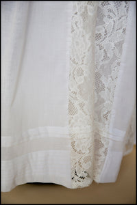 1910 - Edwardian Cotton Lace Maxi Dress (sample)