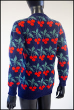 Vintage 1980s Wool Cherry Sweater