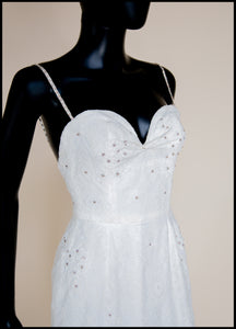 Fortuna - Ivory Lace Tulle Hourglass Gown - S (sample)
