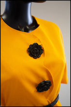 Vintage 1980s Yellow Albert Nipon Scalloped Jacket